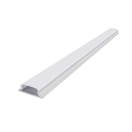 Whip Eykαμπτο Aluminiumprofil für Decken- und Wandmontage Hängend Weiß Opal Abdeckung 2m/Stück P114nu100mw