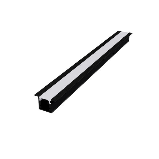 Leste Profil De Aluminiu Încastrat P160u Negru Opal Pc Acoperire 2m/pc P160ub