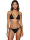Set Bikini Τριγωνάκι με Αφαιρούμενη Ενίσχυση & Brazil μαύρο