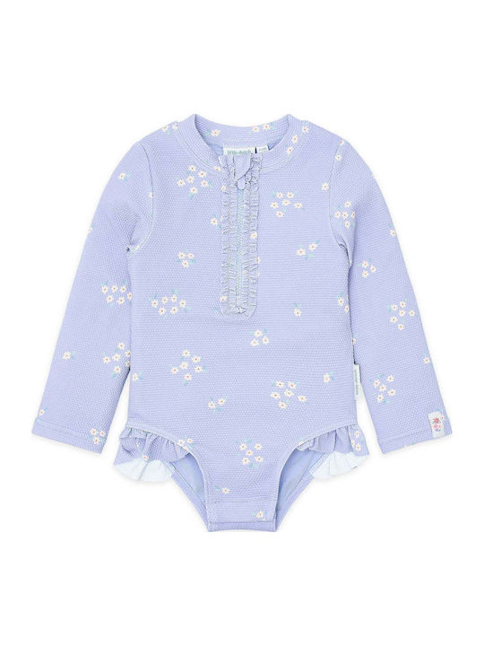 Little Dutch Παιδικό Μαγιό Ολόσωμο με Μακρύ Μανίκι Dreamy Lavender