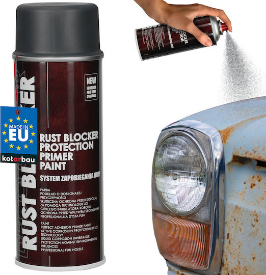 Spray Paint Rust On Metal Fences Gates Protective Gray Ral 7011 400 Ml