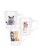 Excellent Houseware Keramiktasse Braun 220ml 3 Stücke