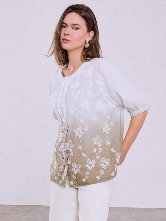 Celestino Women's Shirt Color Gradient Loose Fi...