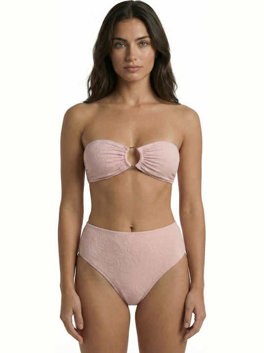 Bikini Slip Ψηλόμεσο Paisley Blush