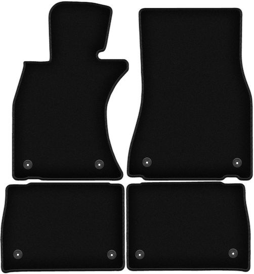 Basic Black Velour Mats Lexus Ls Iv Sedan 2006-2017