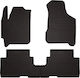 Rubber Car Mats Kia Carens Ii Minivan 2002-2006 Black Fitted