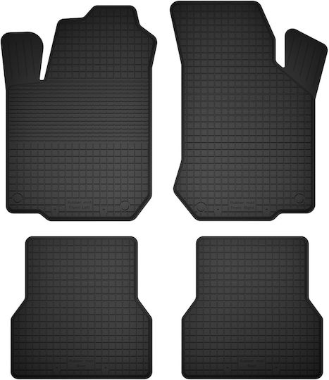 Car Rubber Mats Set 4 Pcs Universal Hyundai I10 Hatchback 2007-2013