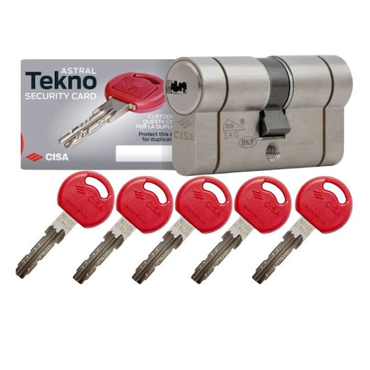 Cisa Κύλινδρος Κλειδαριάς Ασφαλείας Astral Tekno Pro 80mm (40-40)