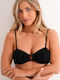 Strapless Bikini Top With Padding Black
