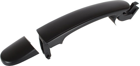 Skoda Fabia I 99-08 Exterior Door Handle Black Without Hole Front Right