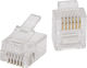 Set 100 Rj11 6p6c Modular Plugs Telephone Telecom Connector Gold-plated Contacts