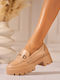 Women's Moccasins In Khaki Colour