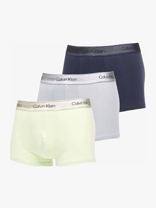 Calvin Klein Ανδρικά Μποξεράκια Blue/lime/grey ...