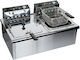M&M equipment Ηλεκτρική Φριτέζα 6kW Χωρητικότητας 12lt