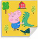 Peppa Schwein Dino Magie Handtuch Gesichtstuch 30x30cm