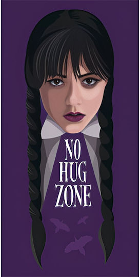 Wednesday No Hug Bath Towel Beach Towel 70x140cm