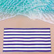 San Lorentzo Cotton Purple Beach Towel 75x150cm