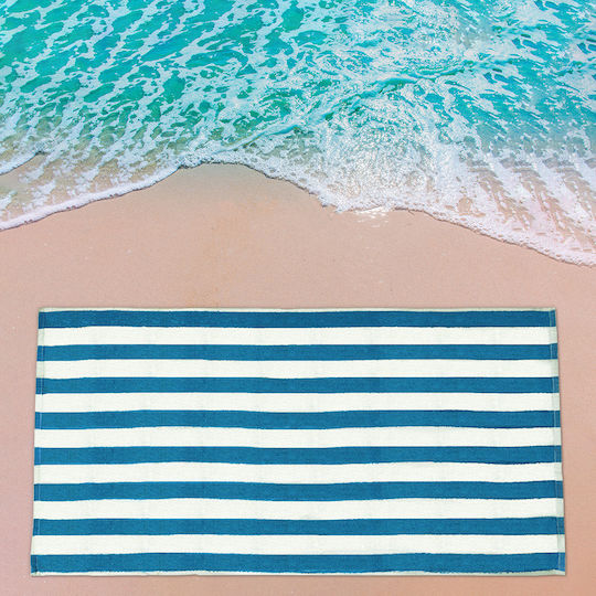 San Lorentzo Cotton Blue Beach Towel 75x150cm