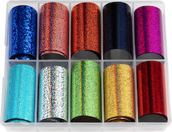 Luxorise Nail Art Pixel Impact Transfer Foil Set 10 Pcs Luxorise Nail Art Pixel Impact Transfer Foil Set 10 Pcs