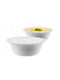 Galicja Bol Servire Rotund Ceramic Alb cu Diametru 17.5 cm