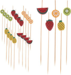 Bamboo Fruit Snack Toothpicks 12 Cm 20 Pcs