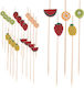 Bamboo Fruit Snack Toothpicks 12 Cm 20 Pcs