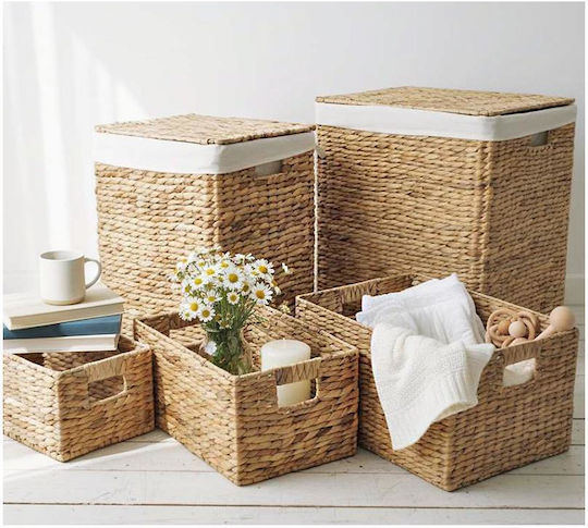 Zaros Set Dekorative Körbe Korbweide 5 Stück