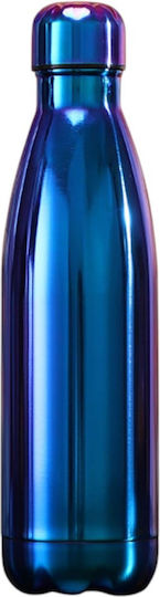 Queen Mother Kids Water Bottle Thermos Stainless Steel Blue 500ml