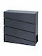 AWTools Пощенска Кутия На Открито Inox В Сив Цвят 37x37x10.5см