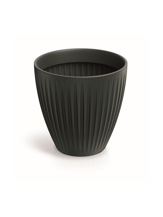 Latia Round Midl Flowerpot Anthracite Pp-tlro60ma