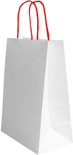 thessPACK Χερούλι Χάρτινη Τσάντα για Δώρο Λευκή 12x37x25εκ.