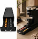 Organizator Sertar Pentru Capsule Cafea Compatibil K-cup Nespresso 32 X 12.5 X 6 Cm Negru