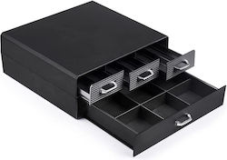 Coffee Capsule Organizer 4 Storage Drawers 2 Levels Black