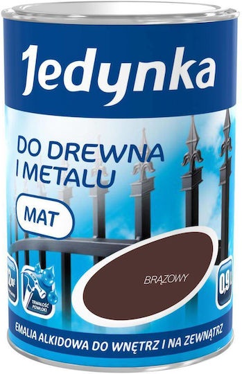 Alkyd Enamel Wood Metal Brown Matte 0.9l 5emal.brm0.9