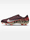 Nike United Mercurial Vapor 16 Academy Football Shoes with Cleats FG/MG Burgundy Crush University Red Fossil Metallic Silver