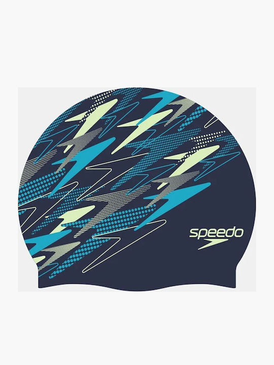 Speedo Cap Silicon Printed-peacoat/pale Cl 385002u