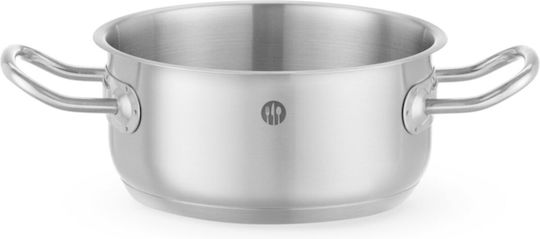 Hendi Kitchen Line Stainless Steel Shallow Pot 1.5L / 16cm