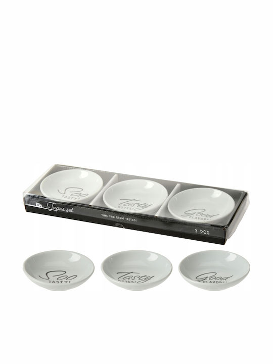 Koopman Koopman Dessert Turm Ständer & Tabletts 3 Schlitze aus Weißem Porzellan
