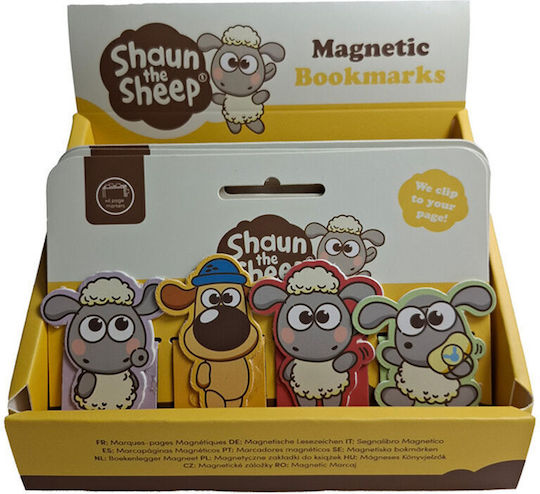 Oveja Shaun Magnetic Bookmark Set 24 Τεμ