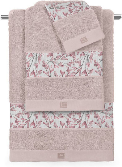 Guy Laroche Set of Bath Towels 3 pcs Ortega Powder Weight 500gr/m²