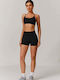 Training Women's Set with Leggings-Shorts Black