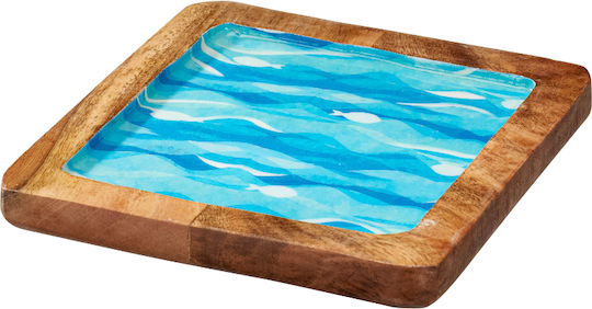 Ξύλινος Δίσκος Σερβιρίσματος 20x20cm