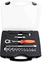 Unior 1/4" Socket Wrench Set In A Box