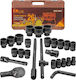 Set Chei Tubulare Impact 3/4" 12 Puncte 17-65mm 26 Bucăți Cutie