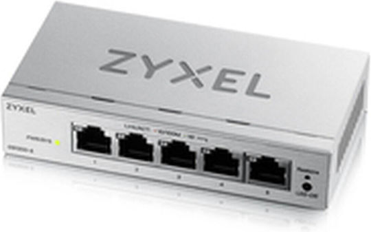Zyxel GS1200-5V3-EU0101F v3 Managed L2 PoE+ Switch with 5 Gigabit (1Gbps) Ethernet Ports