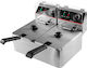 Mega-M Electric Fryer 4kW Capacity 4lt 13.5x21x12cm