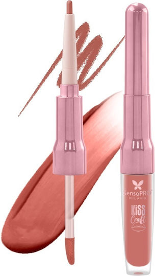 Creion de Buze Lichid 2în1 Kiss Craft SensoPro Milano Mocha