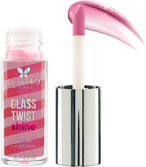 Гланц за Устни Glass Twist Shine Sensopro Milano Розов