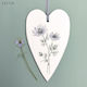 Etiketten Herz Wildblume 7cm Nigella