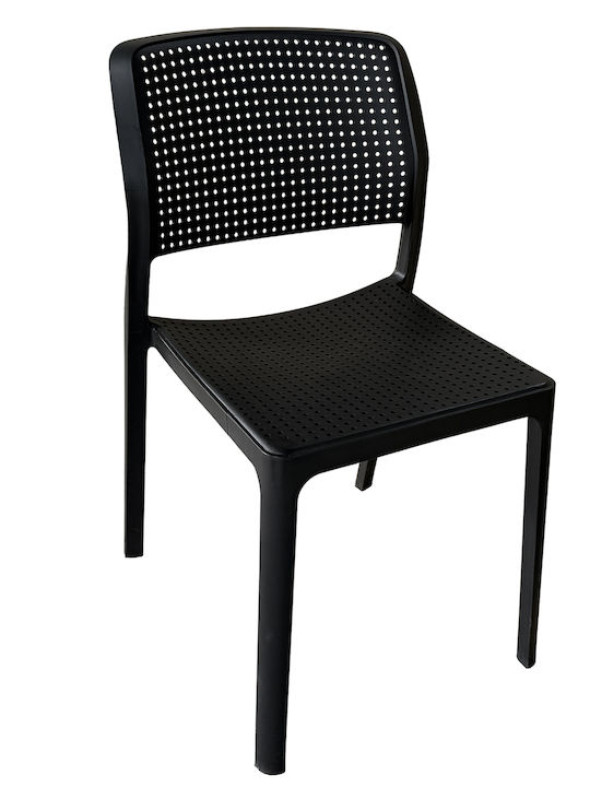 Outdoor Chair Polypropylene LUMINA Black 55x46x...